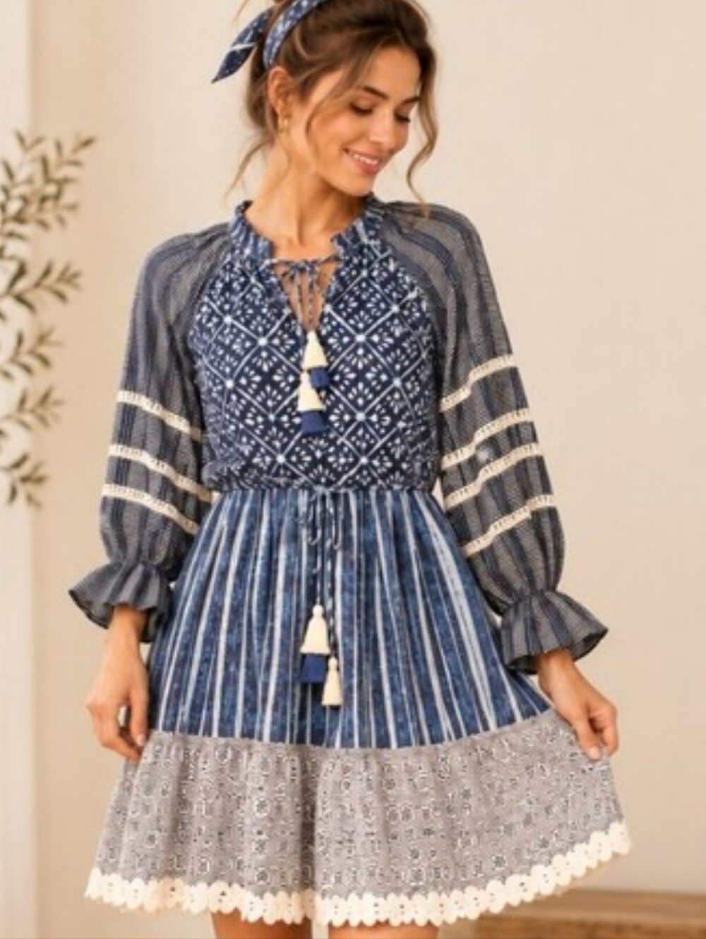 Hemant & Nandita Boho Dress – Size Medium – Excellent Condition